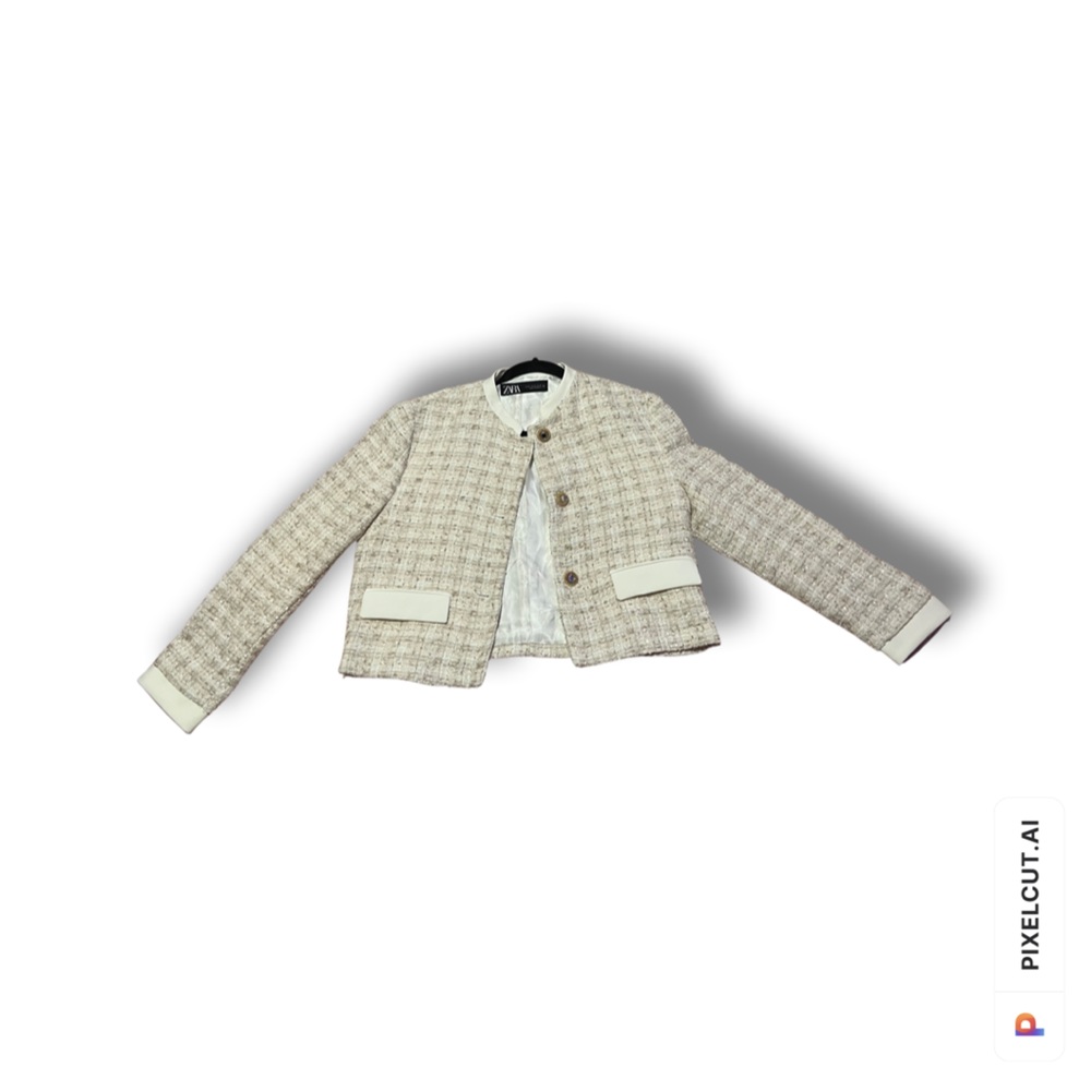 Never used Zara tweed blazer jacket